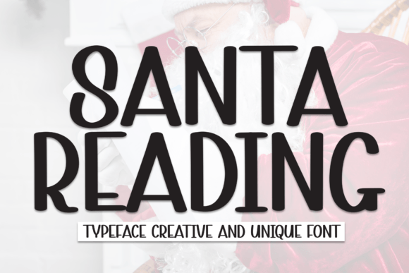 Santa Reading Font - Featured Image