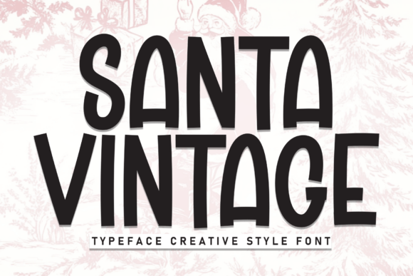 Santa Vintage Font - Featured Image