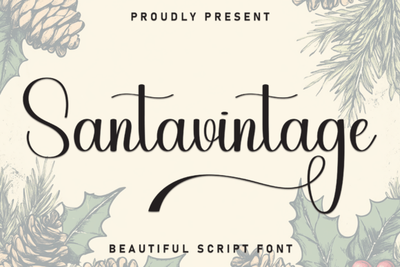 Santavintage Font - Featured Image