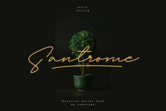 Santrome Font - Featured Image