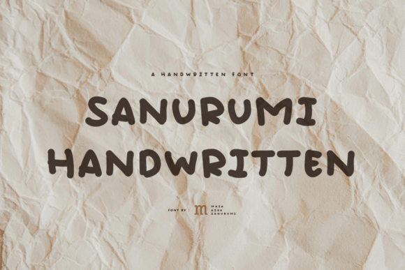 Sanurumi Handwritten Font - Featured Image