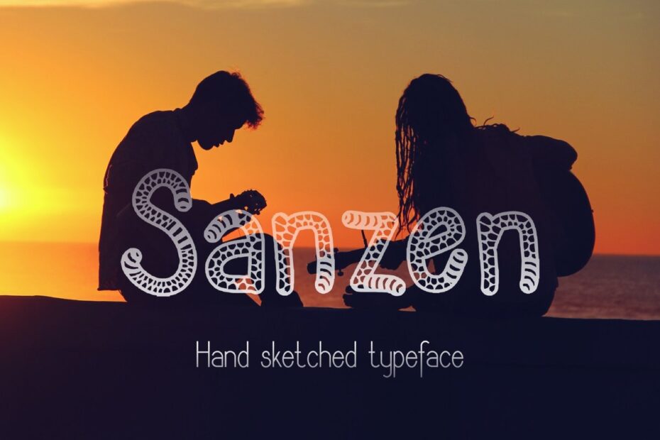 Sanzen Font - Featured Image