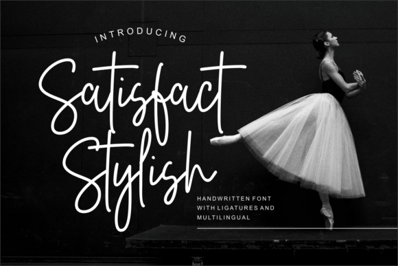 Satisfact Stylish Font - Featured Image