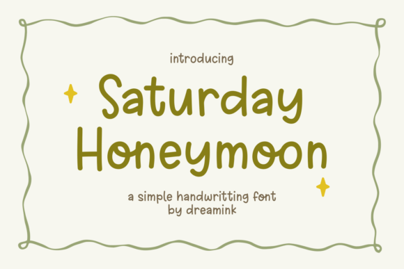 Saturday Honeymoon Font - Featured Image