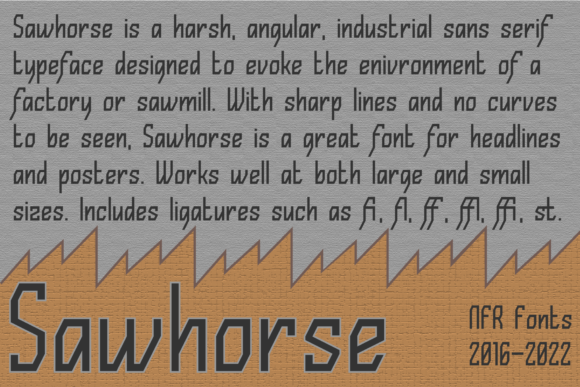 Sawhorse Font - Featured Image