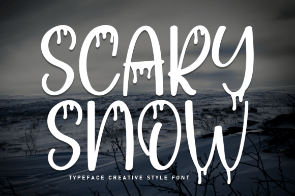 Scary Snow Font - Featured Image