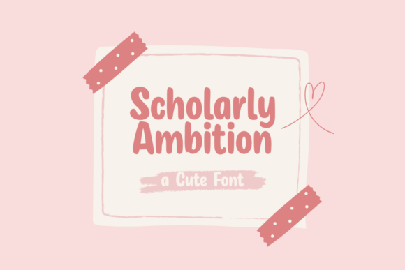 Scholarly Ambition Font - Featured Image