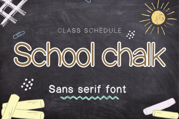 School Chalk Font - Featured Image