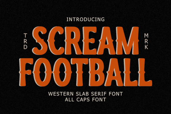 Scream Football Font - Featured Image