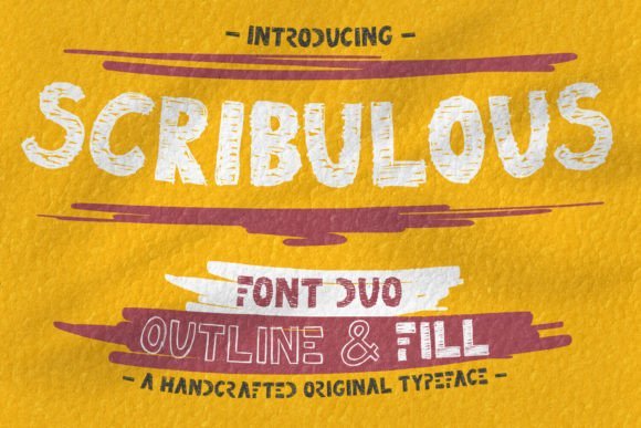 Scribulous Font - Featured Image