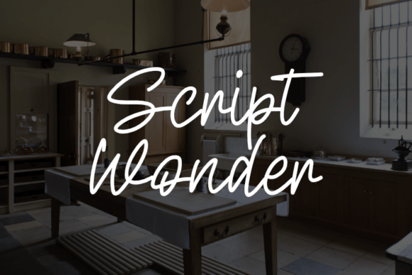 Script Wonder Font - Featured Image