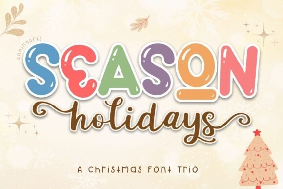 Season Holidays Trio Font - Featured Image