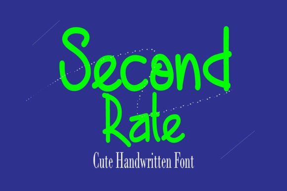 Second Rate Font - Featured Image