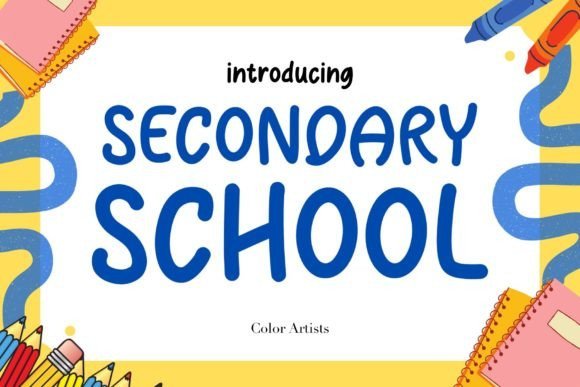 Secondary School Font - Featured Image