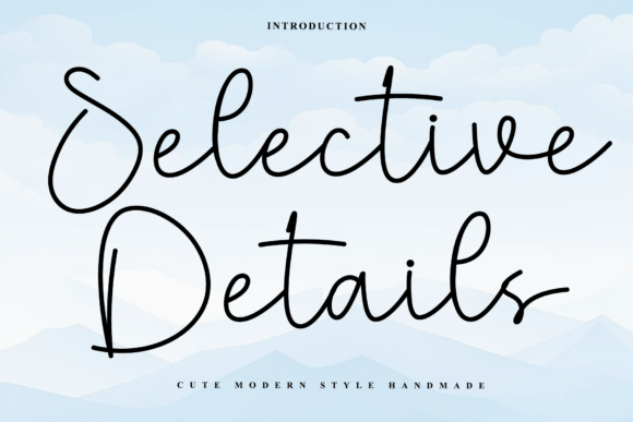 Selective Details Font - Featured Image