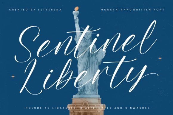 Sentinel Liberty Font - Featured Image