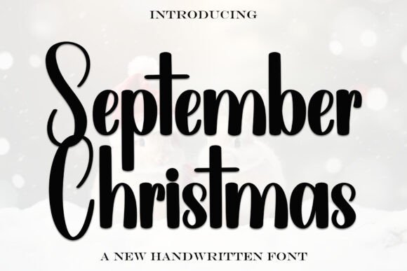 September Christmas Font - Featured Image