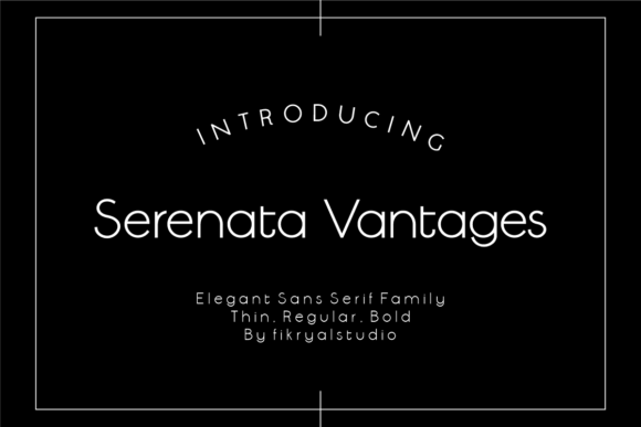 Serenata Vantages Font - Featured Image