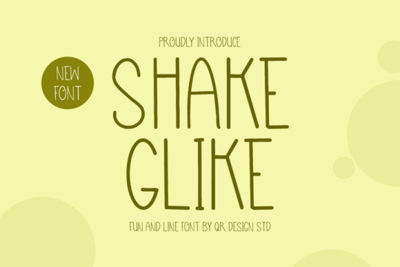 Shake Glike Font - Featured Image
