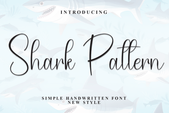 Shark Pattern Font - Featured Image