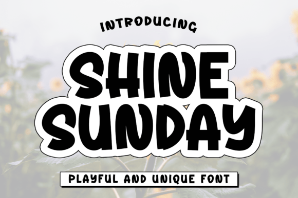 Shine Sunday Font - Featured Image