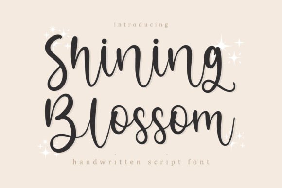 Shining Blossom Font - Featured Image