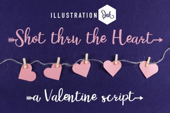 Shot Thru the Heart Font - Featured Image