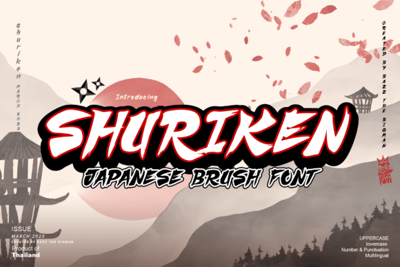 Shuriken Font - Featured Image