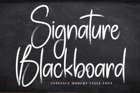 Signature Blackboard Font - Featured Image