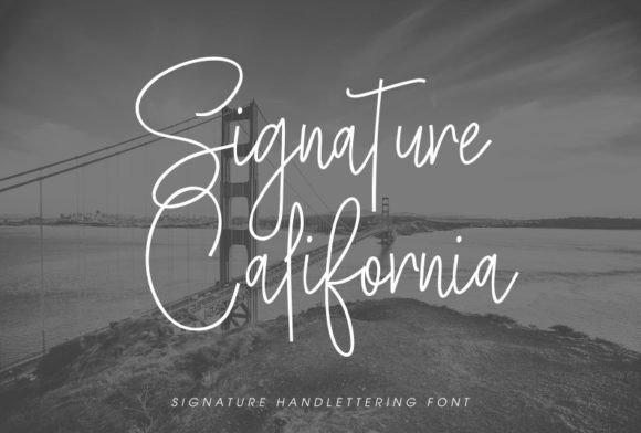 Signature California Font - Featured Image