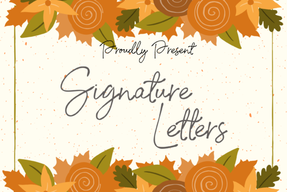 Signature Letter Font - Featured Image