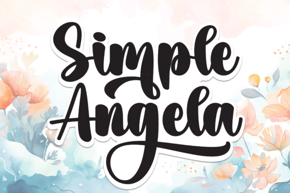 Simple Angela Font - Featured Image