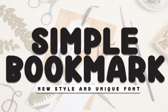 Simple Bookmark Font - Featured Image