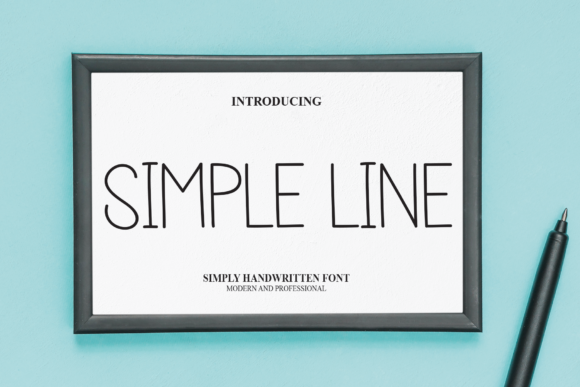 Simple Line Font - Featured Image