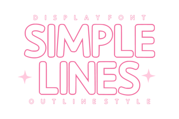 Simple Lines Font - Featured Image
