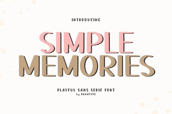 Simple Memories Font - Featured Image