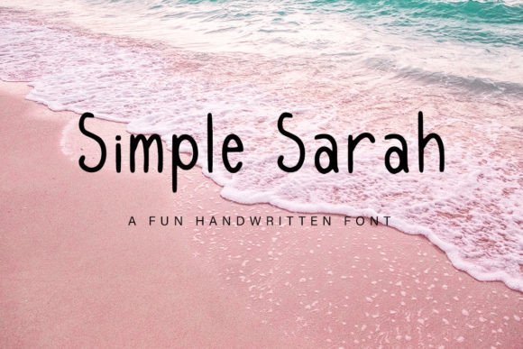 Simple Sarah Font - Featured Image