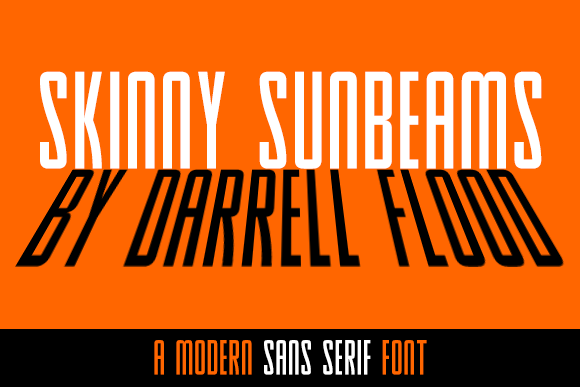 Skinny Sunbeams Font - Featured Image