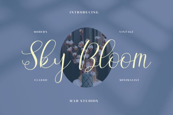 Sky Bloom Font - Featured Image