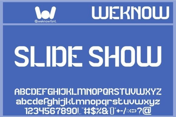 Slide Show Font - Featured Image