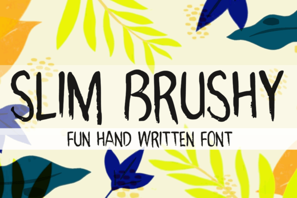 Slim Brushy Font - Featured Image