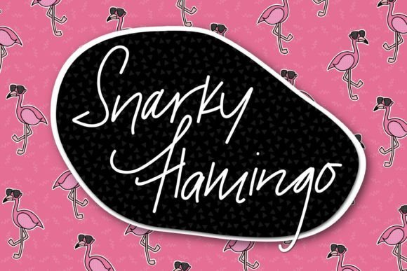 Snarky Flamingo Font - Featured Image