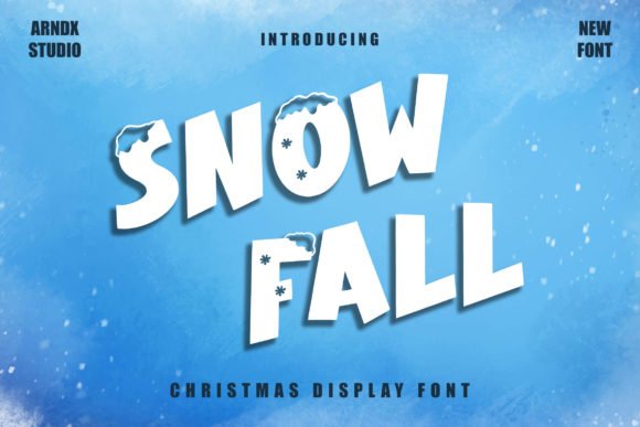Snow Fall Font - Featured Image